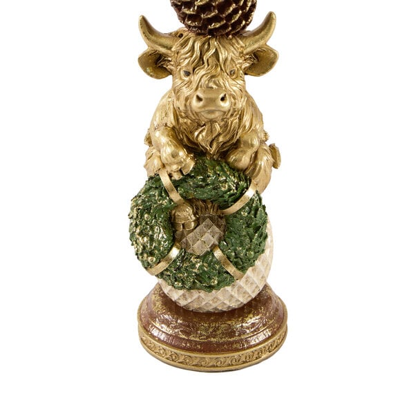 Light en Living Kandelaar Ø9,5x30,5 BULL cm goud+groen
