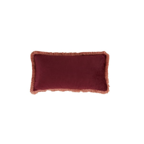 Light en Living Kussen 60x30 cm LIENA velvet bordeaux-licht roze