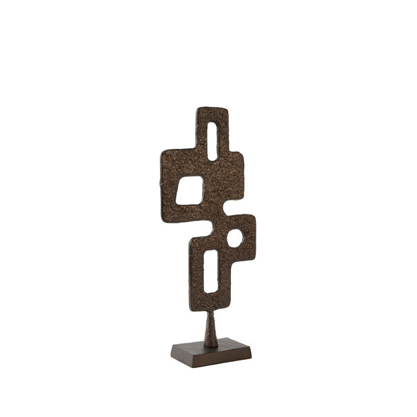 Light en Living Ornament op voet 23,5x10x54 cm VEX donker bruin