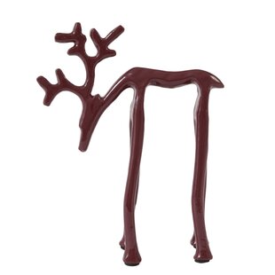 Ornament 15x6x20 cm DEER glans bordeaux