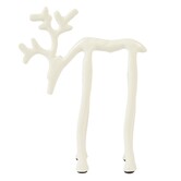 Ornament 15x6x20 cm DEER mat crème
