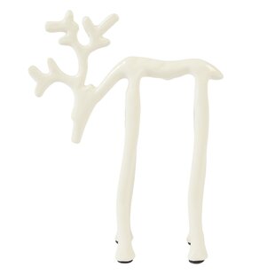 Ornament 15x6x20 cm DEER mat crème