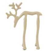 Ornament 15x6x20 cm DEER glans zand