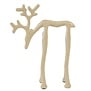 Ornament 15x6x20 cm DEER glans zand