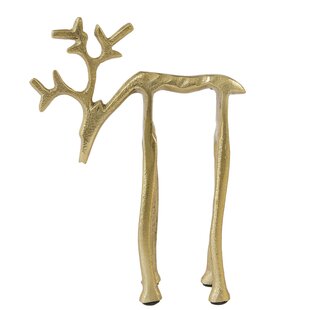 Ornament 15x6x20 cm DEER goud