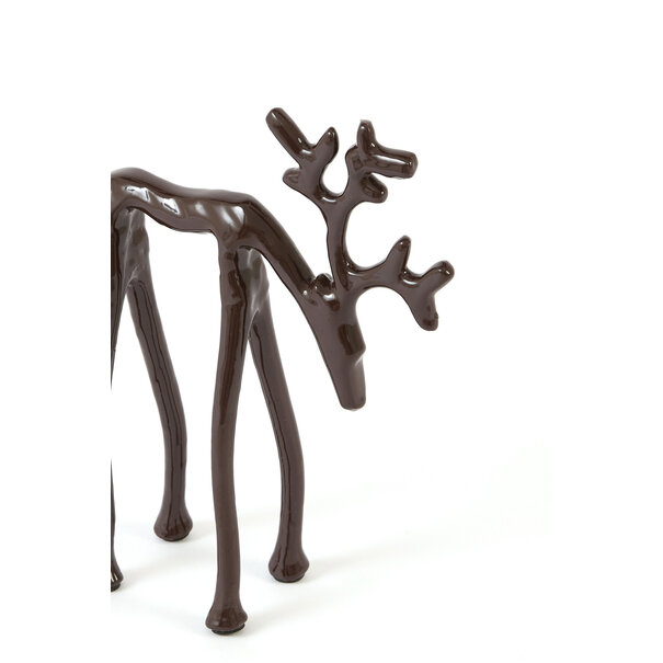 Light en Living Ornament 15x6x20 cm DEER glans aubergine