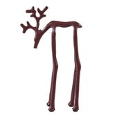 Ornament 15x6x25 cm DEER glans bordeaux
