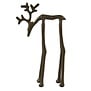 Ornament 15x6x25 cm DEER mat bruin-brons