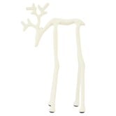 Ornament 15x6x25 cm DEER mat crème