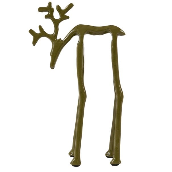 Light en Living Ornament 15x6x25 cm DEER glans olijf groen