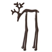 Ornament 15x6x25 cm DEER glans aubergine