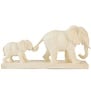Ornament 46x11,5x21,5 cm ELEPHANT zand+goud