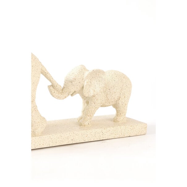 Light en Living Ornament 46x11,5x21,5 cm ELEPHANT zand+goud