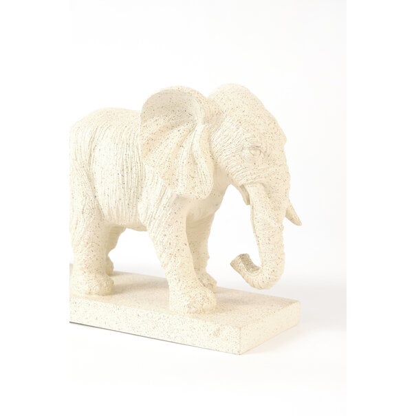 Light en Living Ornament 46x11,5x21,5 cm ELEPHANT zand+goud
