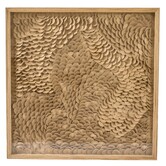 Wandornament 80x4x80 cm XELHU zand+naturel
