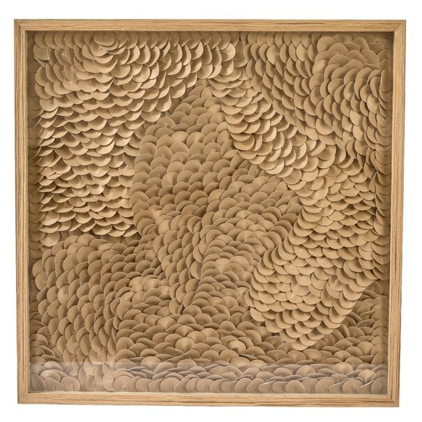 Light en Living Wandornament 80x4x80 cm XELHU zand+naturel