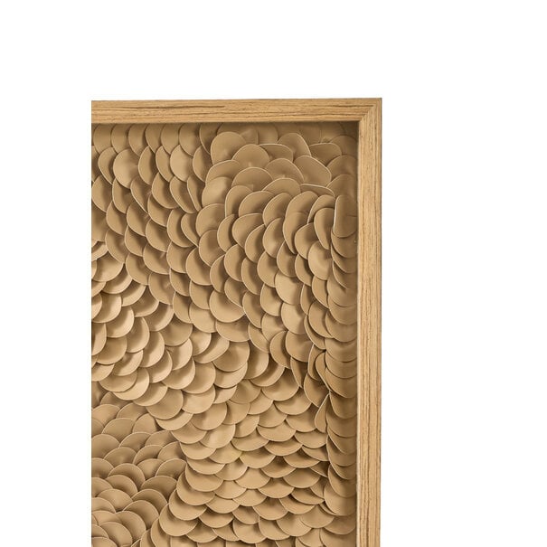 Light en Living Wandornament 80x4x80 cm XELHU zand+naturel