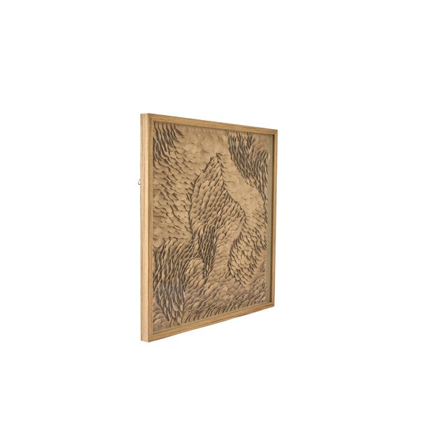 Light en Living Wandornament 80x4x80 cm XELHU zand+naturel