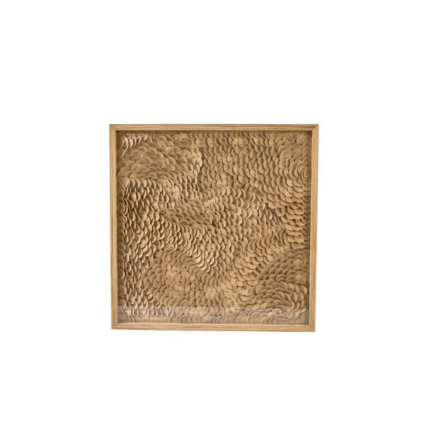 Light en Living Wandornament 80x4x80 cm XELHU zand+naturel