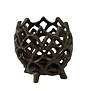 Theelicht Ø10x10 cm GUBANI mat bruin-brons