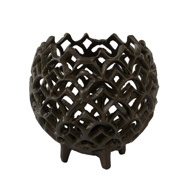 Light en Living Theelicht Ø15x14,5 cm GUBANI mat bruin-brons