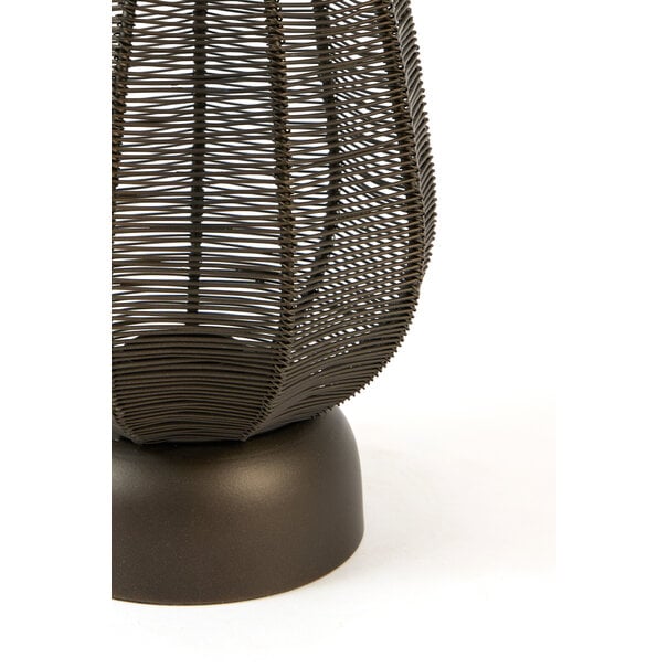 Light en Living Windlicht Ø18,5x24 cm SAMRET mat bruins-brons