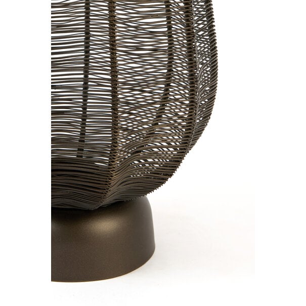 Light en Living Windlicht Ø23x38,5 cm SAMRET mat bruin-brons