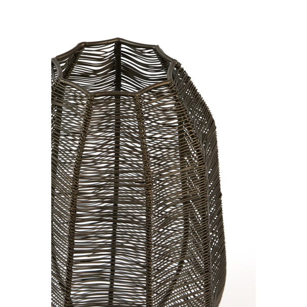 Light en Living Windlicht Ø23x38,5 cm SAMRET mat bruin-brons