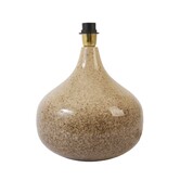 Lampvoet Ø30x30 cm LUCIO glans crème-donker bruin