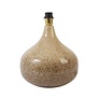 Lampvoet Ø30x30 cm LUCIO glans crème-donker bruin