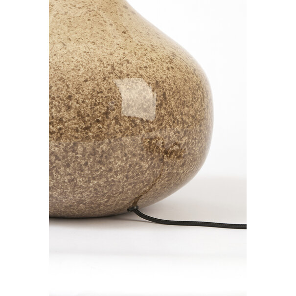 Light en Living Lampvoet Ø30x30 cm LUCIO glans crème-donker bruin