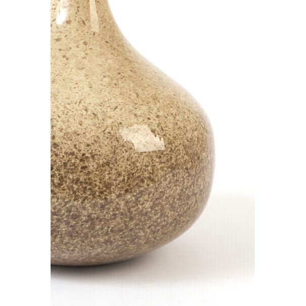 Light en Living Lampvoet Ø30x30 cm LUCIO glans crème-donker bruin