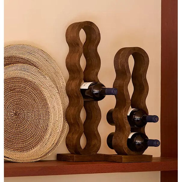 Light en Living Schaal/wandorn Set van 2 Ø40x4,5+Ø50x6 cm BURICA zeegras nat+crème