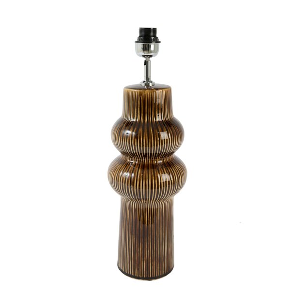 Light en Living Lampvoet Ø19x57 cm ROUCA keramiek donker bruin