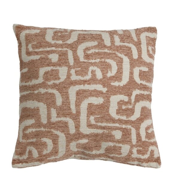 Light en Living Kussen 45x45 cm ALZEY terra+beige veren gevuld