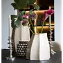 Vaas deco 25,5x22x27 cm CHIADO glans beige