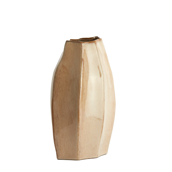 Light en Living Vaas deco 25,5x21,5x42,5 cm CHIADO  glans beige