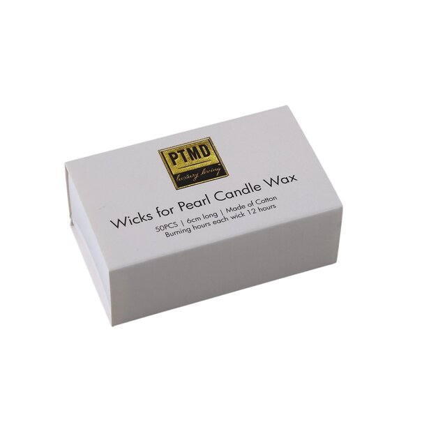 PTMD Pearl Candle Wax 500 gram beige + Candle Wax wick box