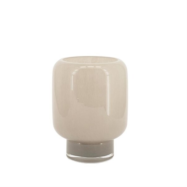 By Boo Vaas  / Windlicht Solenne klein - taupe