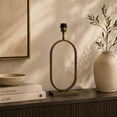 Lampvoet 21x10x45 cm JAMIRI antiek brons