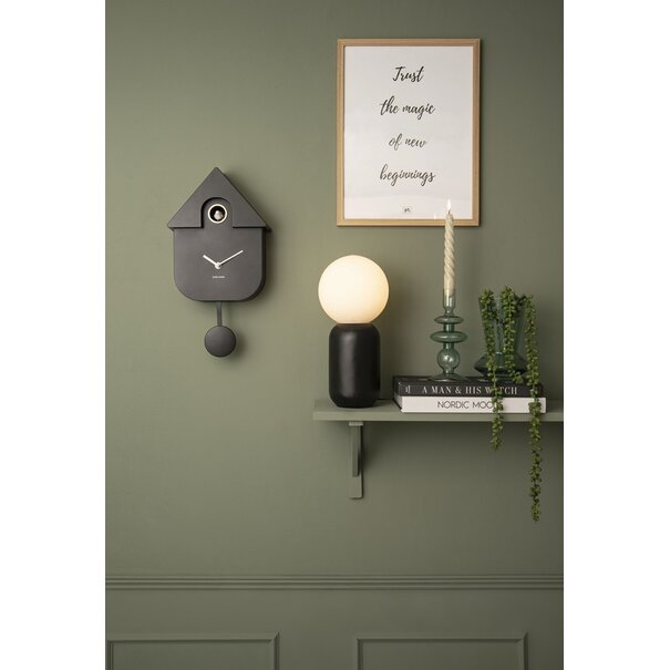 Karlsson Klok Modern Cuckoo - Zwart