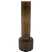 Vaas Ø13,5x40,5 cm BORANDO glas donker bruin