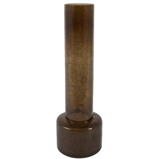 Light en Living Vaas Ø13,5x40,5 cm BORANDO glas donker bruin