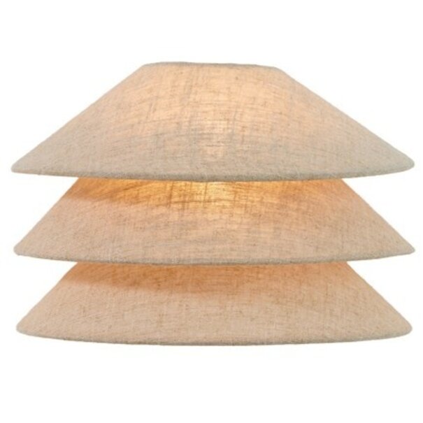 Light en Living Wandlamp E14 28x14x19 cm WARIDO linnen naturel