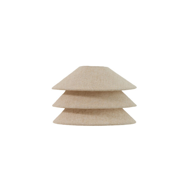 Light en Living Wandlamp E14 28x14x19 cm WARIDO linnen naturel