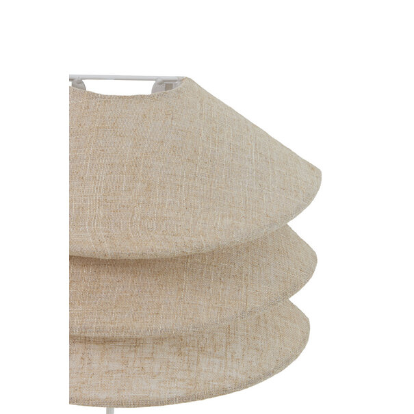 Light en Living Wandlamp E14 28x14x19 cm WARIDO linnen naturel
