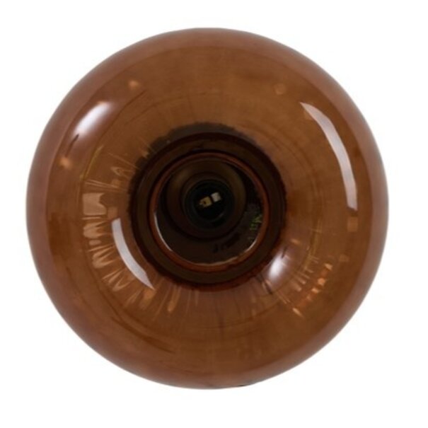 Light en Living Wandlamp Ø30 cm MASHA glas bruin+bruin-brons