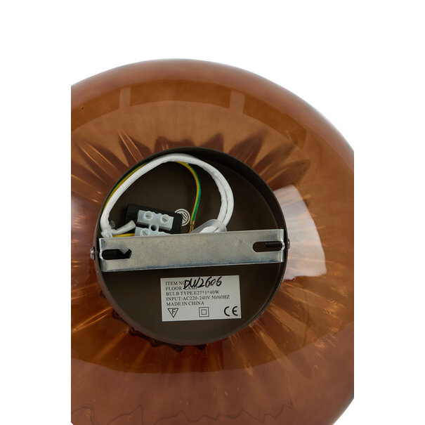 Light en Living Wandlamp Ø30 cm MASHA glas bruin+bruin-brons