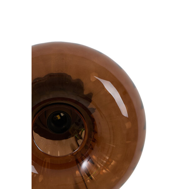 Light en Living Wandlamp Ø30 cm MASHA glas bruin+bruin-brons