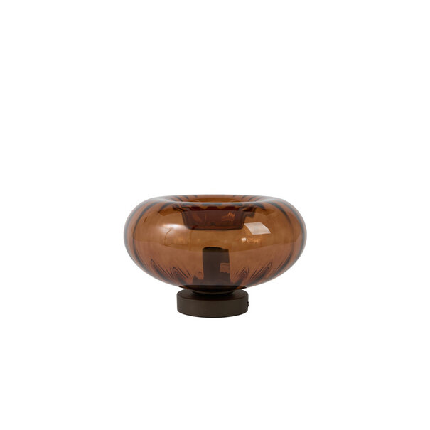 Light en Living Wandlamp Ø30 cm MASHA glas bruin+bruin-brons